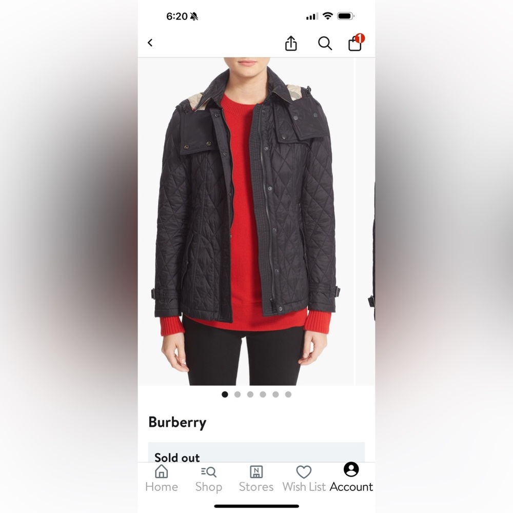 Burberry Shortfinbrodge L8361 women’s coat